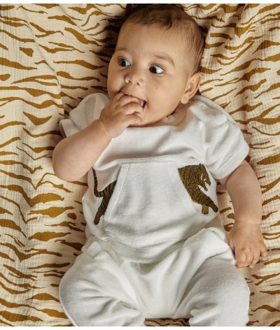 Baby T-shirt Tiger Pocket